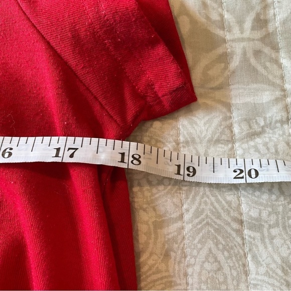 Glamorous Red Short Sleeve T-Shirt Dress Small - Picture 7 of 9